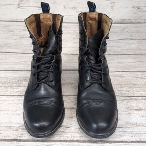 Ariat ATS Black Leather Paddock Boots Women Size 8.5